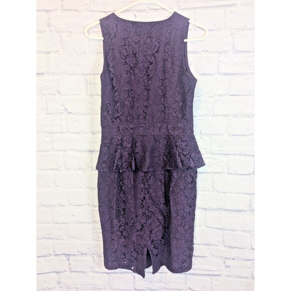 Ralph Lauren Peplum Lace overlay dress v-neck size 4 - Picture 2 of 8